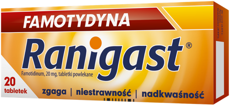 FAMOTYDYNA RANIGAST x 20 tabletek powlekanych