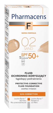 ERIS F Fluid ochronno korygujący 02 SAND SPF50, 30ml