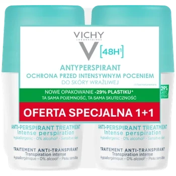 VICHY Anti-Transpirant 48h Antyperspirant Roll-on 2 × 50 ml