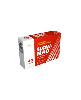 Slow-Mag 535 mg (64 mg jonów magnezu), 60 tabletek dojelitowych