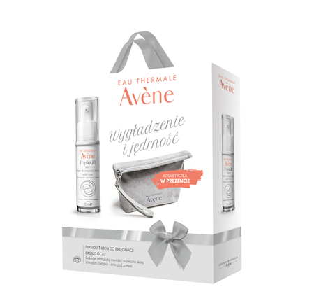 AVENE PhysioLift Krem pod oczy +kosmetyczka, 15 ml