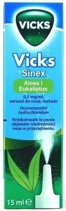 Vicks sinex (0,5 mg/ml) Aerozol do nosa, 15ml