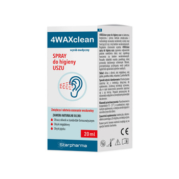 4WAXclean Spray do higieny uszu 20 ml