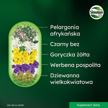 Sinulan Forte 0,45 g, 60 tabletek