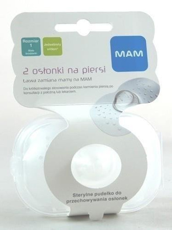 MAM Silikonowe osłonki na piersi nr 1
