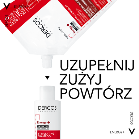 Vichy Dercos Energy+ Szampon Wzmacniający Refill, 500 ml