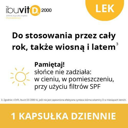 Ibuvit D3 2000 IU X 90 kapsułek