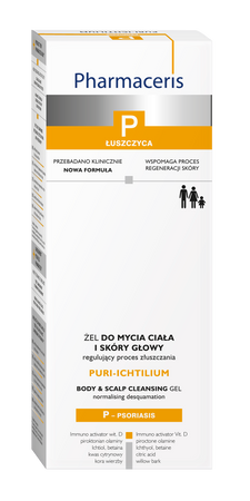 Pharmaceris P  Żel Do Mycia Ciała I Skóry Głowy PURI-ICHTILIUM  250ml