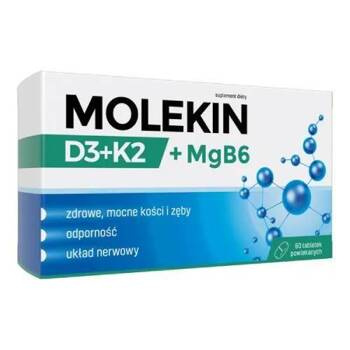 MOLEKIN D3 + K2 + MgB6 x 60 tabletek