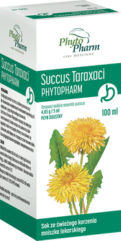 Succus Taraxaci Phytopharm, 4,85g/5ml, płyn doustny 100 ml