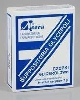 CZOPKI GLICEROLOWE Glyceroli Suppositoria 2g x 10 sztuk