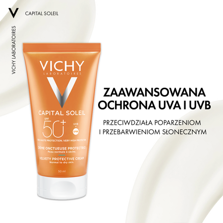 VICHY IDEAL SOLEIL Krem aksamitny do twarzy SP50+, 50ml 
