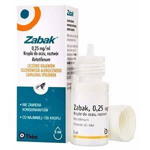 ZABAK Krople do oczu 0,25mg/ml, 5ml  