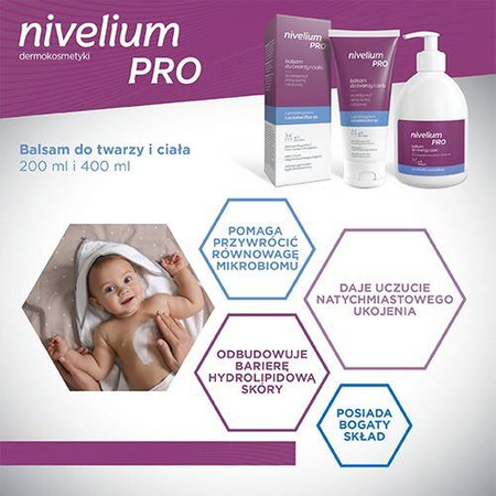 Nivelium PRO, balsam do twarzy i ciała, 400 ml