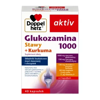 Doppelherz Aktiv Glukozamina 1000 Stawy+ Kurkuma 40 kapsułek