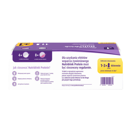Nutridrink Protein Neutralny + Owoce leśne Protein Multipack Zestaw 11+1 x 125ml 