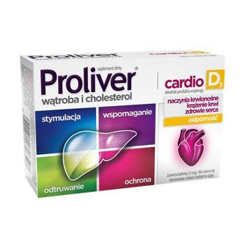 Proliver Cardio D3, 30 tabletek DATA WAŻNOŚCI 30.11.2025