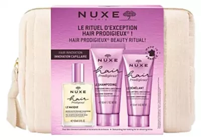 NUXE Hair Prodigieux Zestaw Szampon + Odżywka+ Odżywka, (50+30+30)ml