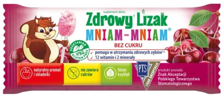 Zdrowy Lizak Mniam-Mniam wiśnia 1 szt. 