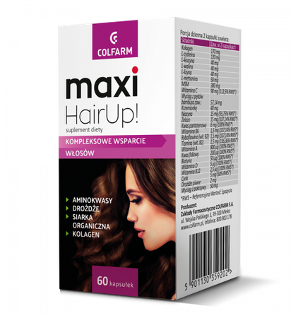 MAXI HAIRUP! x 60 kapsułek.