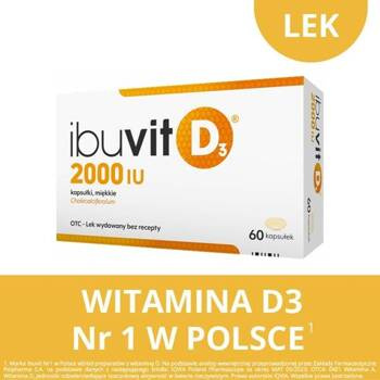 IBUVIT D3 2000 x 60 kapsułek miękkich