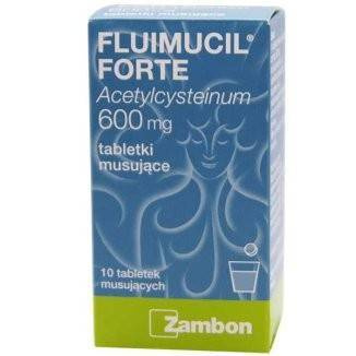 FLUIMUCIL FORTE 600mg x 10 tabletek musujących