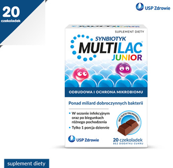 Multilac Junior czekoladka 20 sztuk 