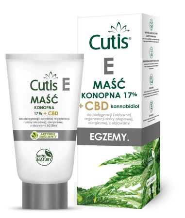 Cutis E EGZEMA maść konopna 17% + CBD kannabidiol 120ml