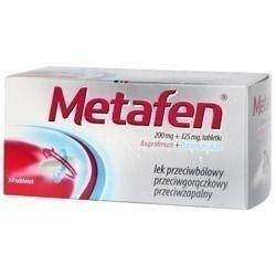 Metafen (200 mg + 325 mg) x 50 tabletek