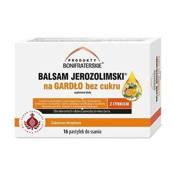 Balsam Jerozolimski na gardło bez cukru x 16 pastylek do ssania