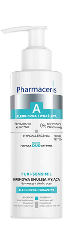PHARMACERIS A PURI-SENSIMIL Kremowa emulsja myjąca 190ml