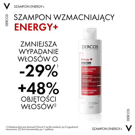 VICHY DERCOS Szampon wzmacniająco-pielęgnujący z witaminami  400ml 