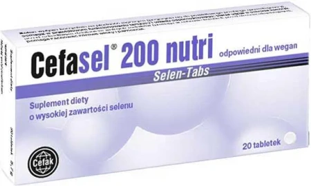 Cefasel 200 Nutri Selen-Tabs 20 tabletek DATA WAŻNOŚCI 31.03.2026