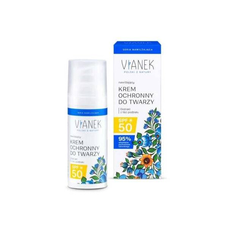 Vianek Nawilżający krem ochronny do twarzy SPF 50 50 ml