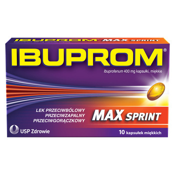 Ibuprom max sprint 400 mg x 10 kapsułek miękkich