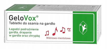 Gelovox wiśniowo - mentolowy smak, 10 tabletek do ssania