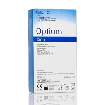 OPTIUM XIDO Test paskowy do pomiaru stężenia glukozy we krwi x 50 sztuk