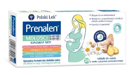 Prenalen Mdłości Gastro Komfort 24 tabletki