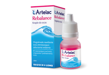 Artelac Rebalance, nawilżające krople do oczu, 10 ml