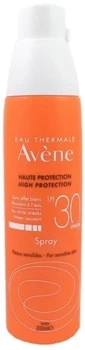  Avene High Protection Spray przeciwsłoneczny dla skóry wrażliwej SPF30 200 ml