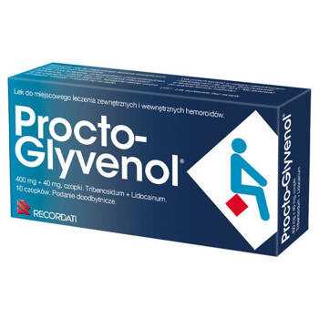 Procto-glyvenol x 10 czopków doodbytniczych