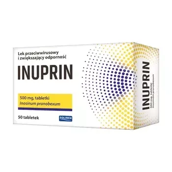 Inuprin, 500 mg, tabletki, 50 sztuk DATA WAŻNOŚCI 28.02.2025