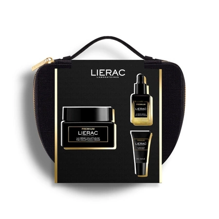 LIERAC PREMIUM Zestaw Xmass  Jedwabisty krem  Serum regenerujące   Krem pod oczy