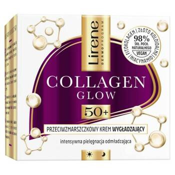 Lirene Collagen Glow 50+ Przeciwzmarszczkowy Krem Wygładzający 50ml