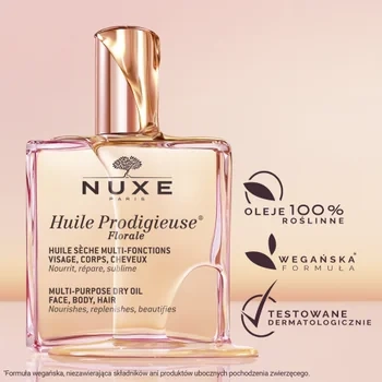 Nuxe Huile Prodigieuse® Florale zestaw, suchy olejek, 100 ml + szampon do włosów, 30 ml + olejek pod prysznic, 100 ml