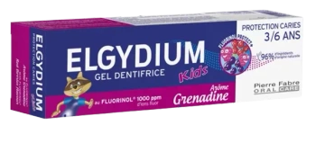 ELGYDIUM Pasta Dla Dzieci w postaci żelu, O Smaku Czerwonych Owoców 50 ml