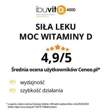 Ibuvit D3 4000 IU 90 kapsułek 