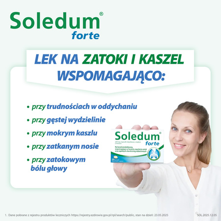 SOLEDUM Forte 200mg x 20 kapsułek dojelitowych miękkich