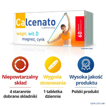 CALCENATO x 60 tabletek DATA WAŻNOŚCI 31.03.2025