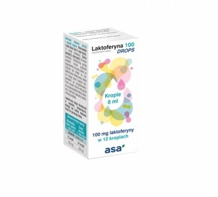 Asa Laktoferyna 100 Drops, krople, 8 ml